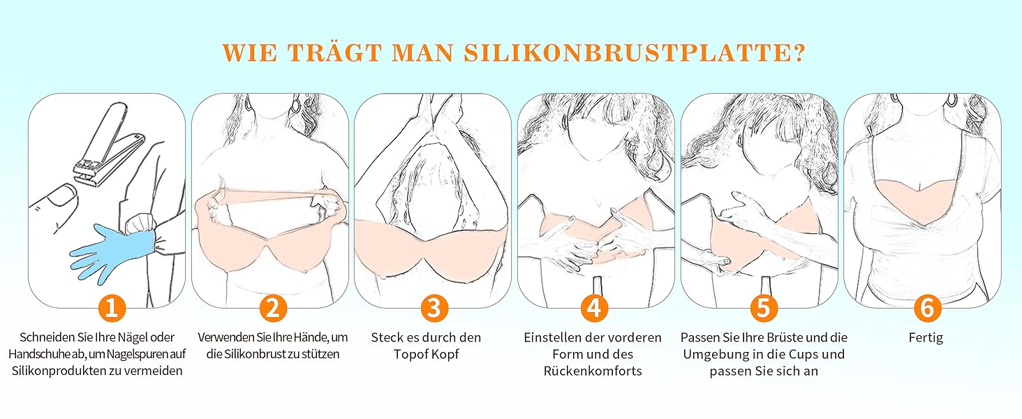 Silikon gefälschte Brüste
