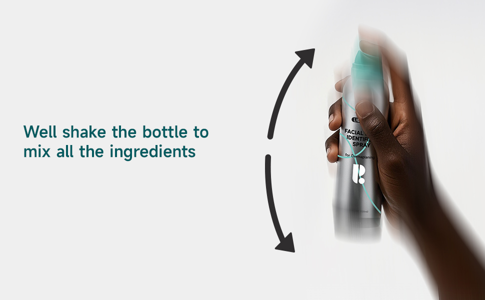 sonic dermaplane razor hair identifier spray for face shaving-shake