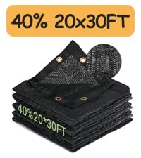 Amazon.com : 40% Garden Shade Cloth, 20x20FT HDPE Mesh Tarp