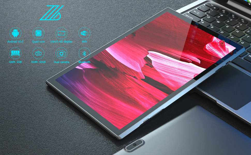 Tablet 10 Inch Android 11 Tablets PC, 10.1" Touch Screen, QuadCore
