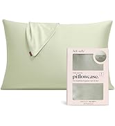 Kitsch Satin Pillowcase with Zipper for Hair & Skin, Softer Than Silk Pillow Cases Queen, Wrinkle...