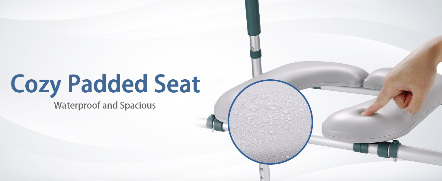 Raised Toilet Seat with Handles, Toilet Seat Riser for Seniors 