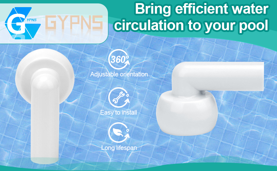 GYPNS Pool Skimmer Jet Return Directional Nozzle