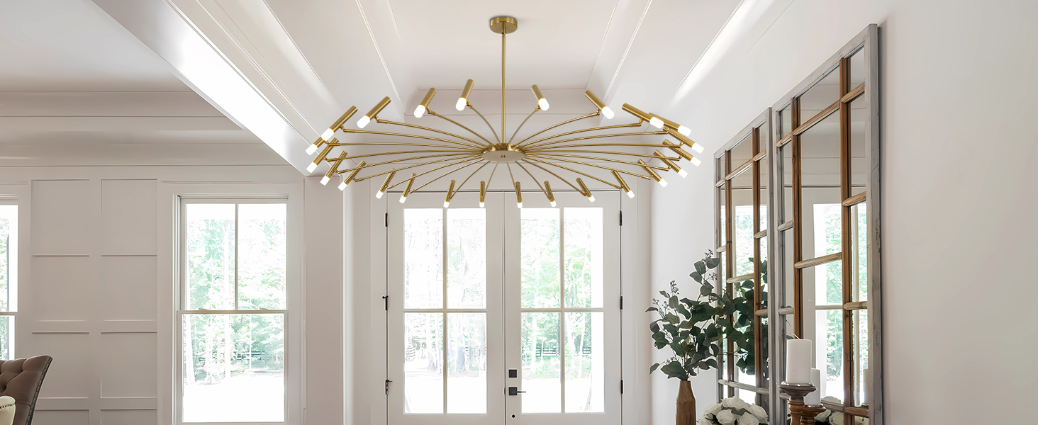 brass gold chandelier