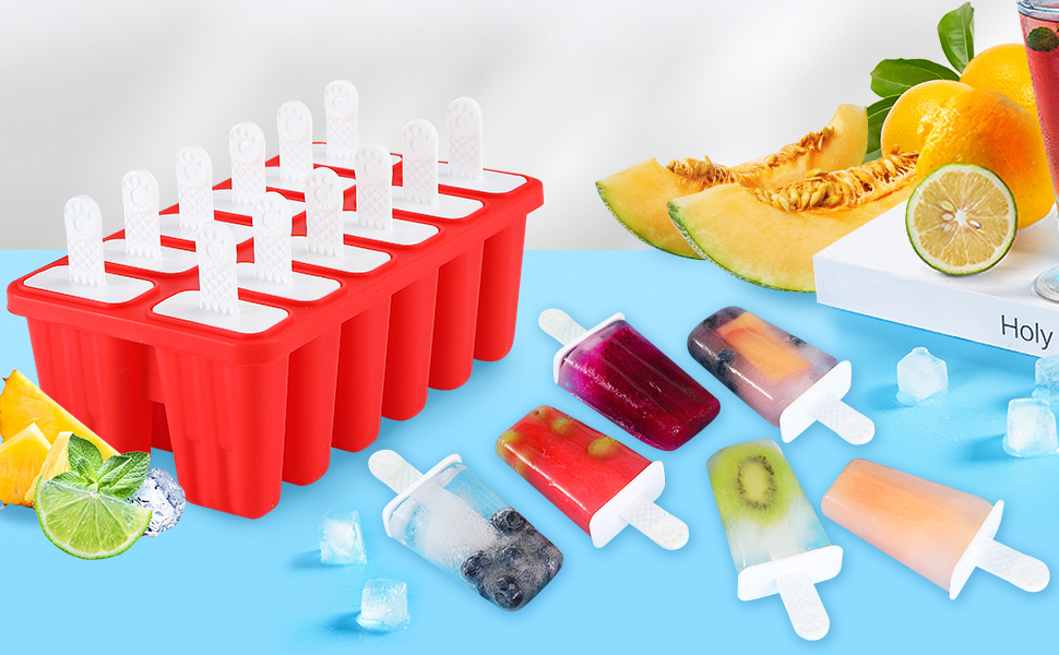 Popsicle Molds,Silicone Ice Pop Molds,BPA Free Popsicle