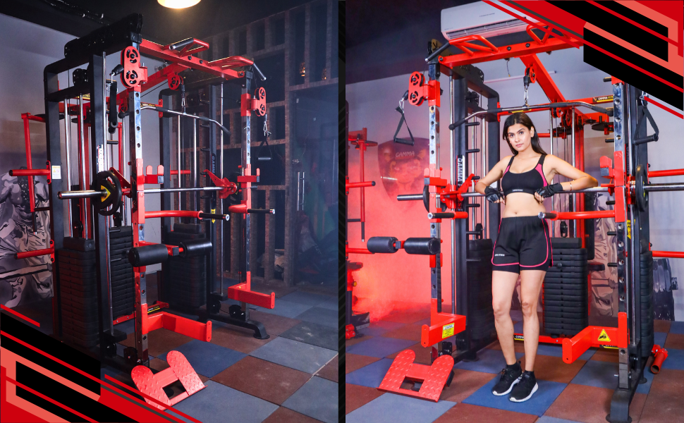 GAMMA FITNESS Multi Home Gym Setup Equipment Functional Trainer with