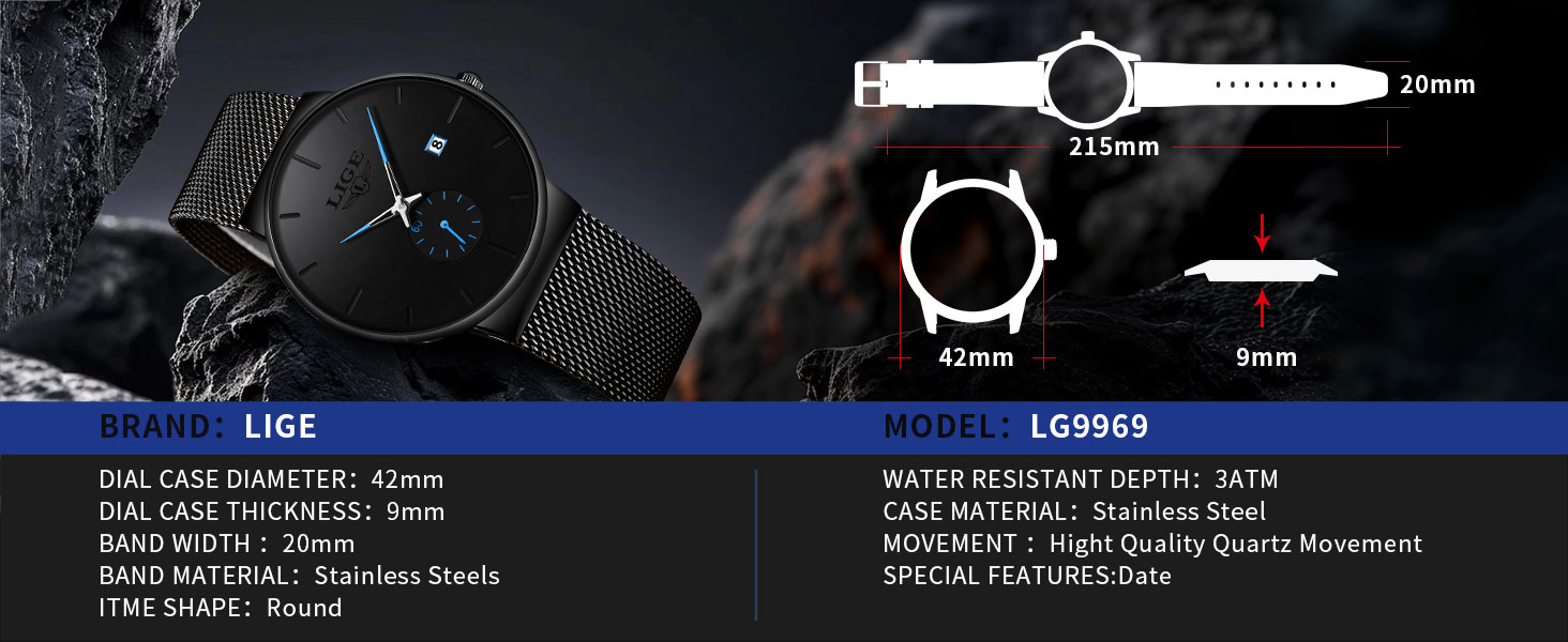 watches for men mens watch waterproof watch for men men's wrist watches analog watch dress watches