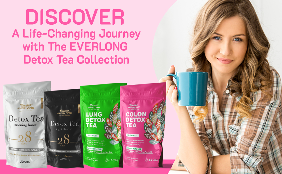 discover a life-changing journey with the EVERLONG detox tea collection