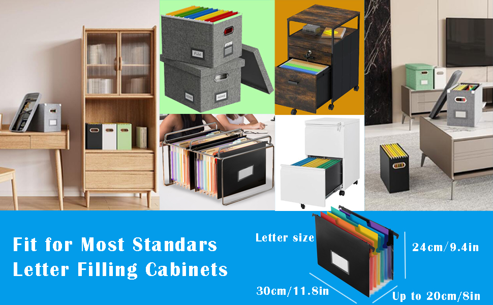 2in1 Expanding Hanging File Folders for Filing