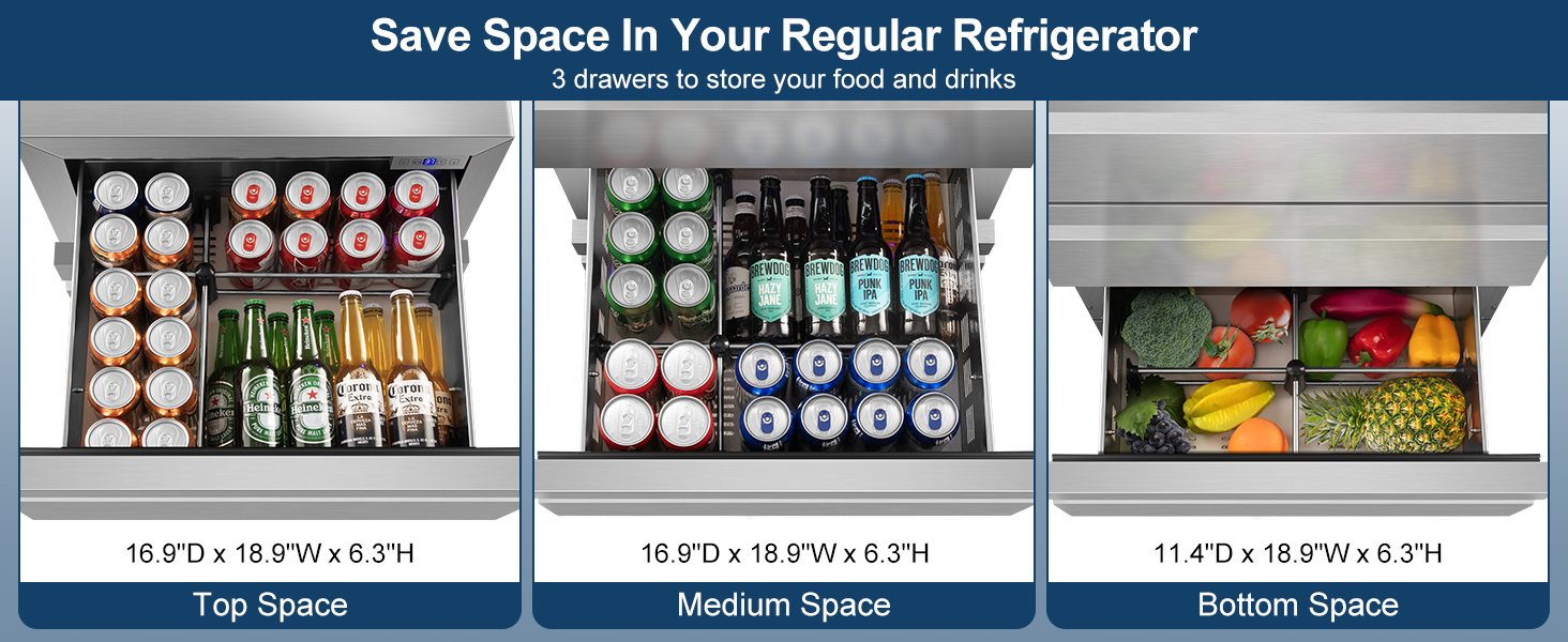 drawer fridge