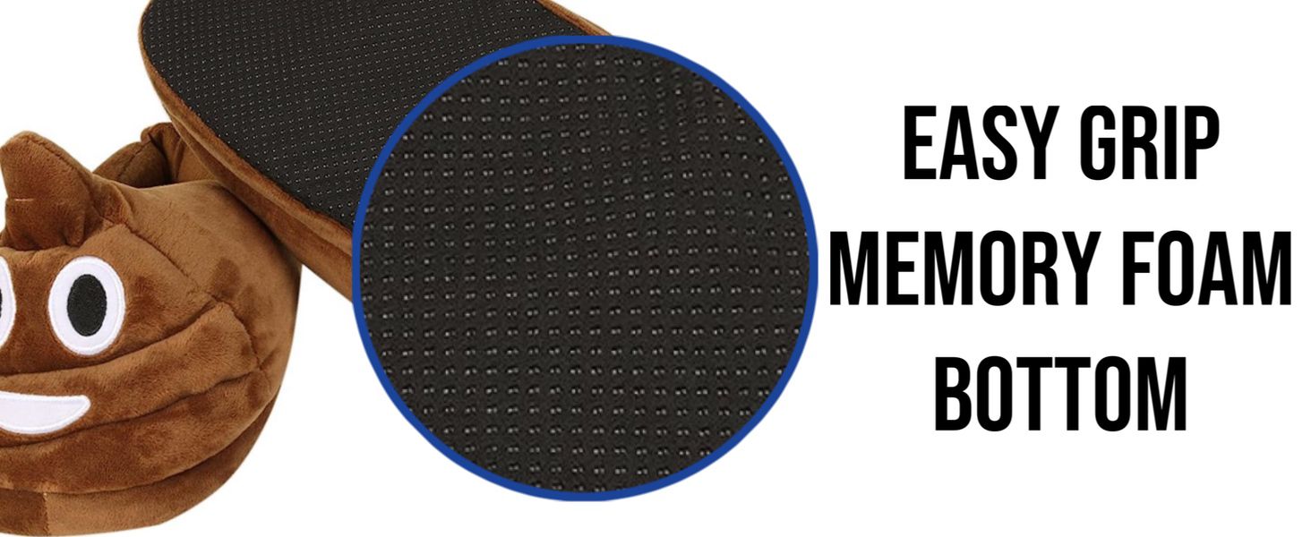 eBoutik - 3D Novelty Plush Indoor's Soft Slippers - Extremely Comfortable - Perfect for Mothers Day, Easter and Birthdays - Great for Funny Joke Gifts -(Children & Adults) 9 grip memory foam slippers