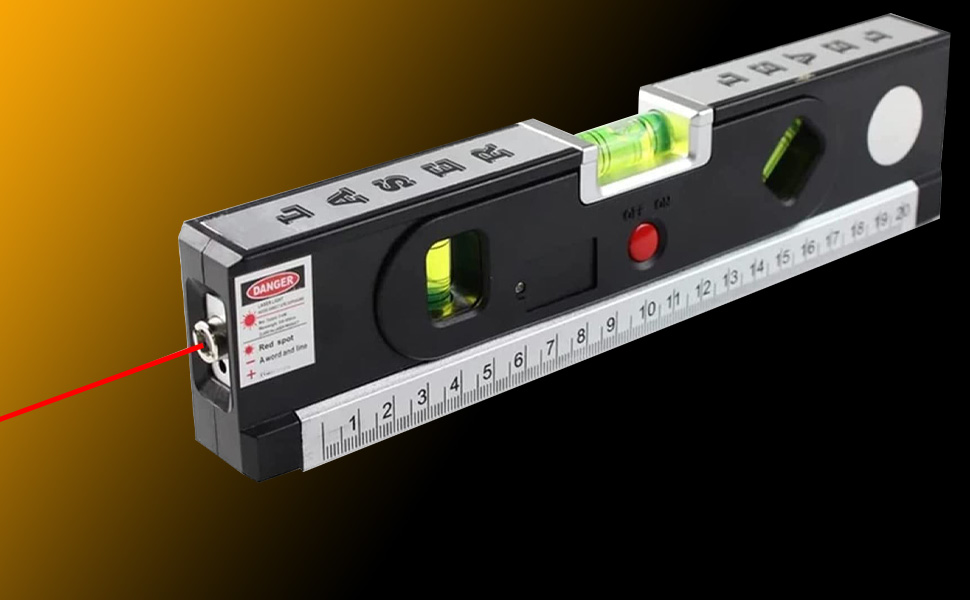 Laser Level with Multipurpose Spirit Level Horizon Vertical Measuring
