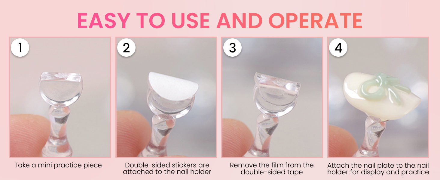 nail art supplies acrylic nail stand holder for painting fake nail display gifts  Valentines Day