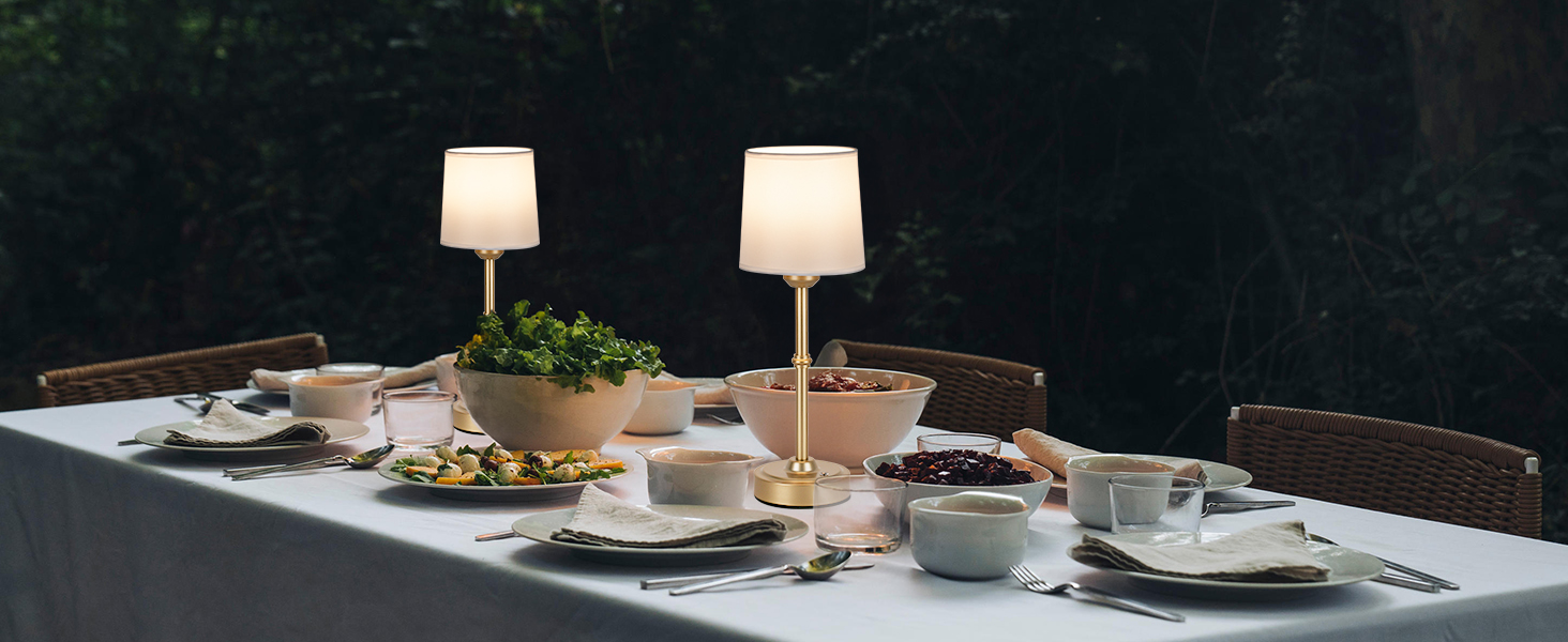 gold cordless lamp