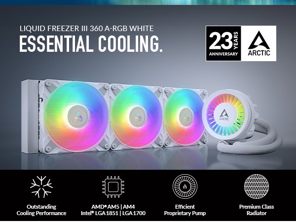 ARCTIC Liquid Freezer III 360 A-RGB - Water Cooling PC, AIO