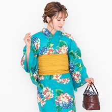 11-紫陽花(兵児帯 マスタード)