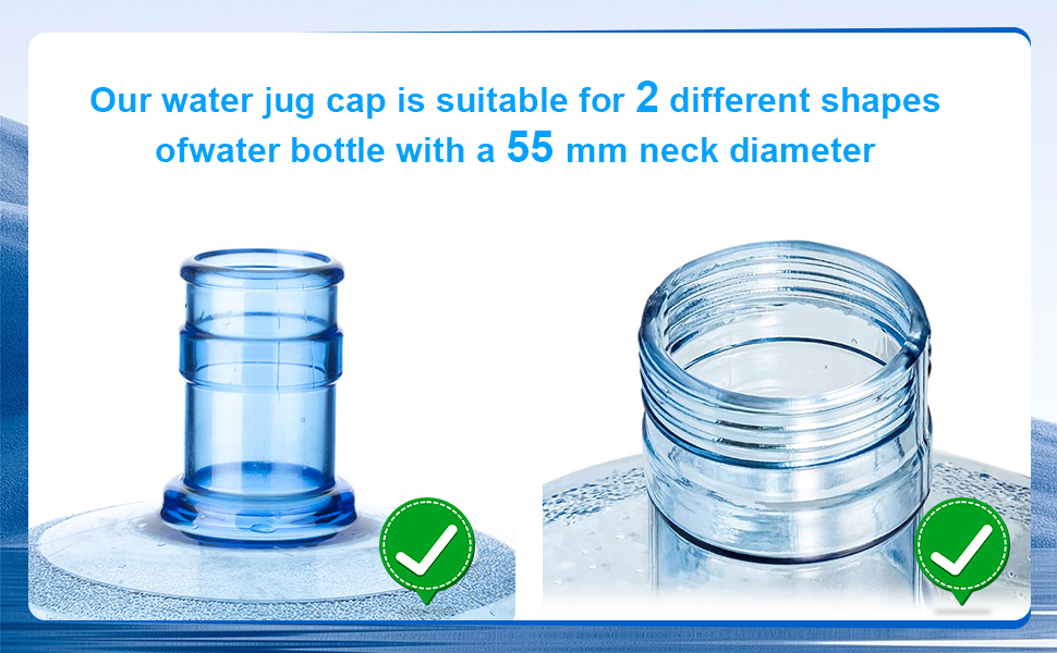 5 Gallon Water Jug Cap,Reusable Silicone Replacement Cap