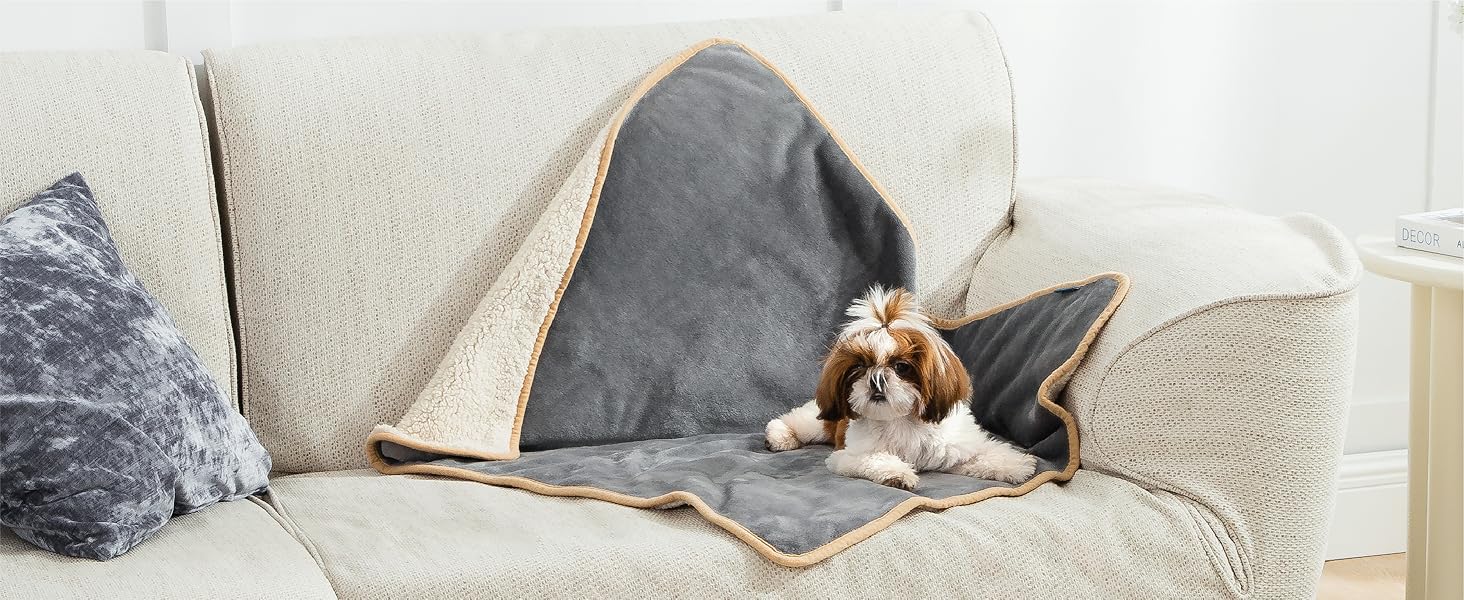 Lesure Waterproof Dog Blankets for Large Dogs Cat Blanket for Couch