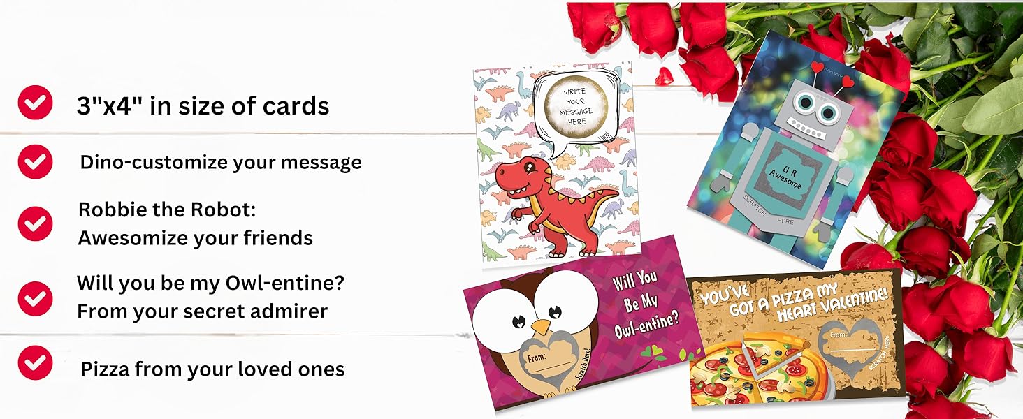 valentine scratch off cards, custom message, gifts for boyfriend, date night ideas