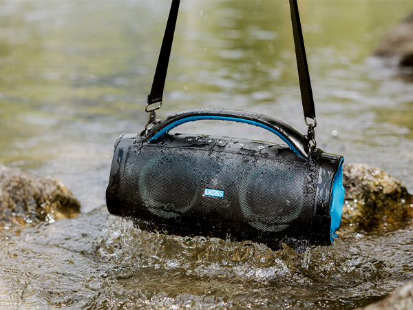 スピーカー・ウーファー DOSS Extreme Boom Pro Bluetooth BLUE DOSS Extreme Boom Pro Loud Bluetooth Speaker with 100W
