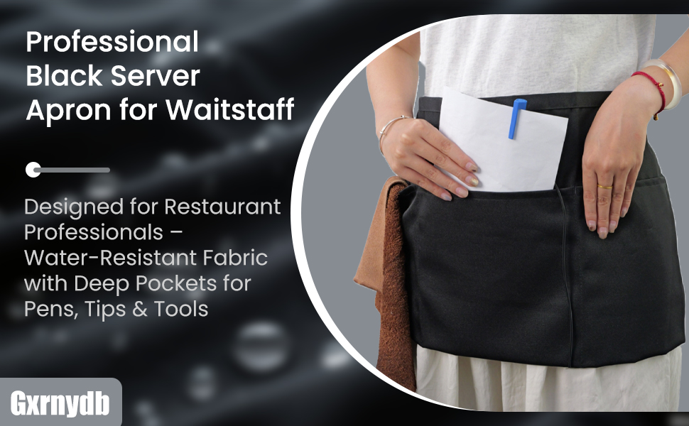Server Apron With 3 Pockets