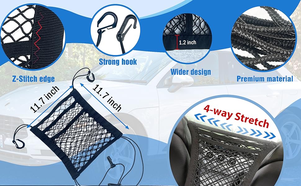 dog barrier for car; car net for dogs; pet barrier for car; car divider for dogs; car net