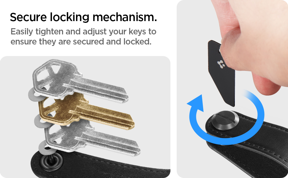 Spigen Valentinus Key Chain Key Holder Leather Key Organizer Minialist