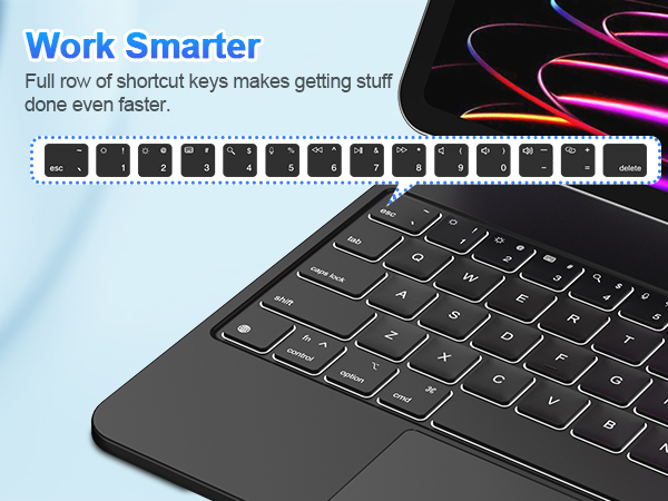 Amazon.com: Bettdow Magnetic Keyboard for iPad Air 11 inch