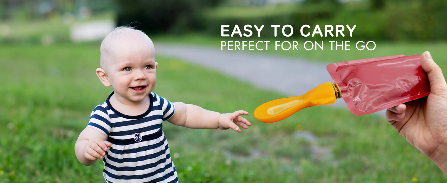 baby, portable, spoon topper, outdoor, feeding solution