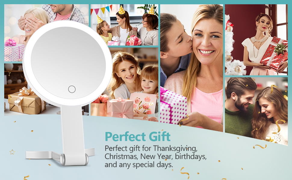 MIYADIVA Magnifying Mirror with Light,20X Magnifying Makeup