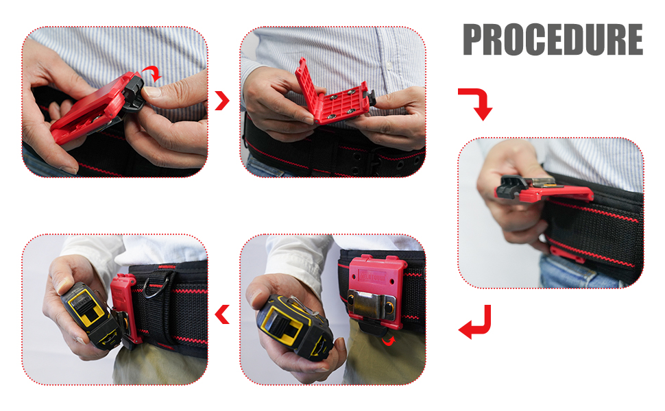 MELOTOUGH Tape Measure Holder,Tape Measure Holster,Measuring Tape