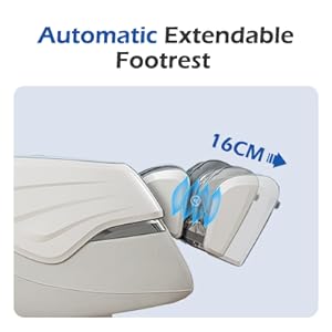 automatic extendable footrest massage chair