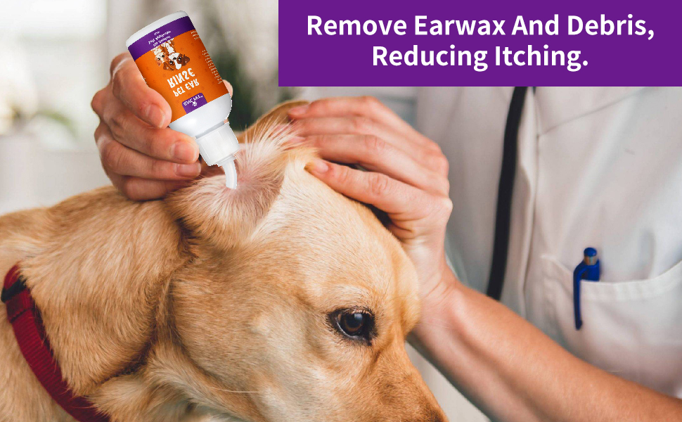 Dog Ear Rinse, Pet Ear Cleaner for Dogs and Cats, Dog Ear