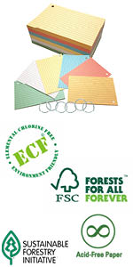 Our Best Value Ruled 4 x 6 Punched Index Cards