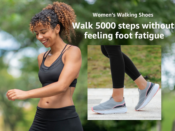 Amazon.com | STQ Slip on Sneakers Women Cushion Walking Shoes Work