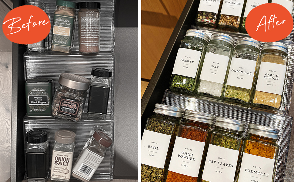 192 Pcs Spice Jars With Label, Spice Containers Glass Spice