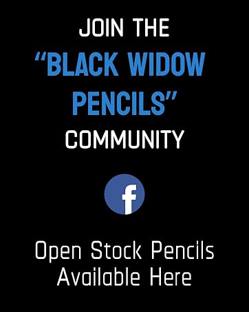 black widow page open stock pencils coloring adult wax soft core