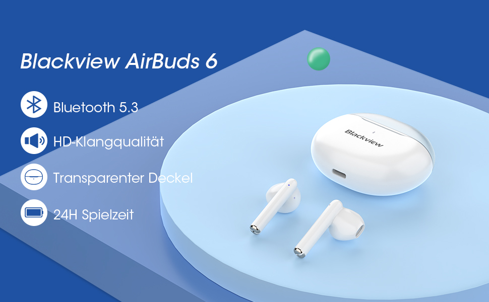 Bluetooth Headphones in Ear, Blackview AirBuds 6 Headphones Wireless ...