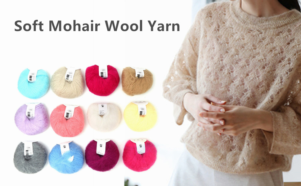 mohair yarn for knitting