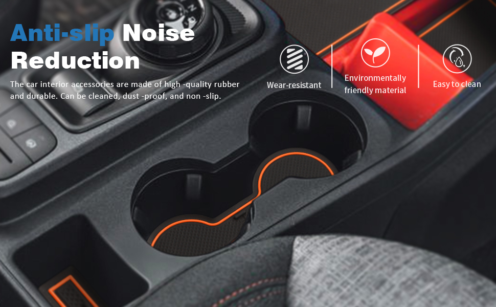 Auovo Cup Holder Insert Compatible with 2022 2023 2024 Ford