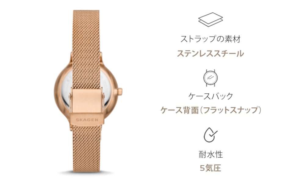 Amazon.co.jp: [スカーゲン] 腕時計 ANITA SKW3107 レディース
