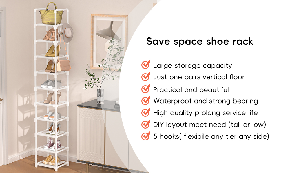 10 tier shoe rack