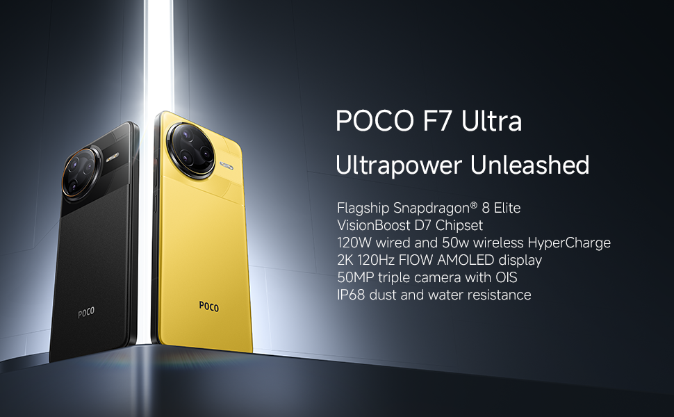 POCO F7 Ultra Yellow 16GB RAM 512GB ROM : Amazon.ae