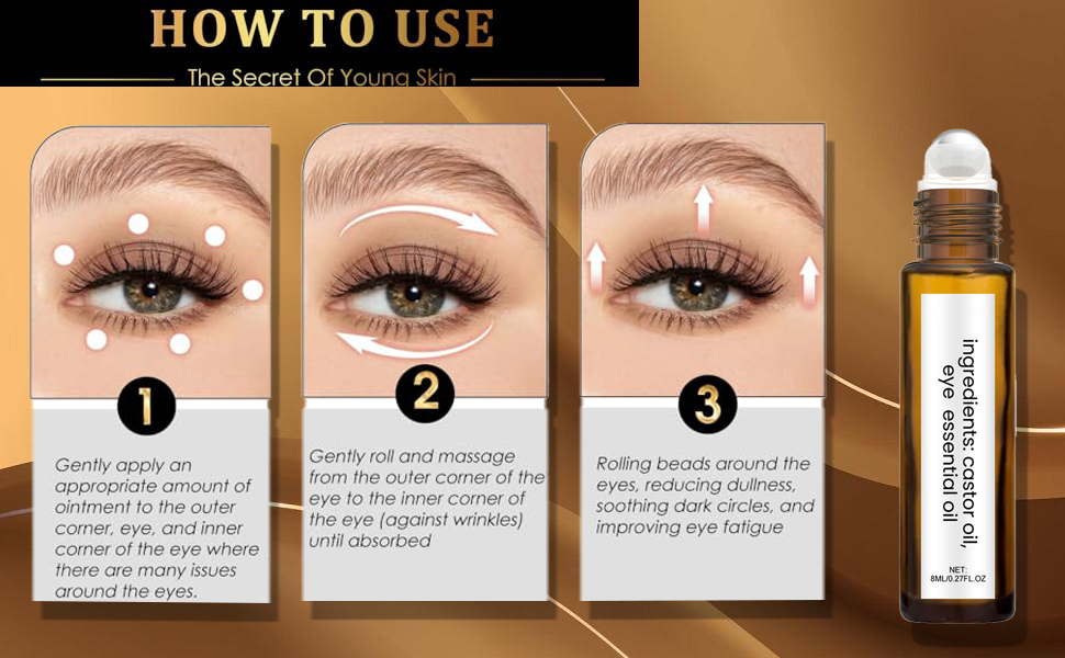 سيروم العين المضاد للتجاعيد من تيريفي زيت الخروع والبخور كريم شد للهالات السوداء والعيون المنتفخة وأكياس ومعالجة مضادة للشيخوخة 27 ايه