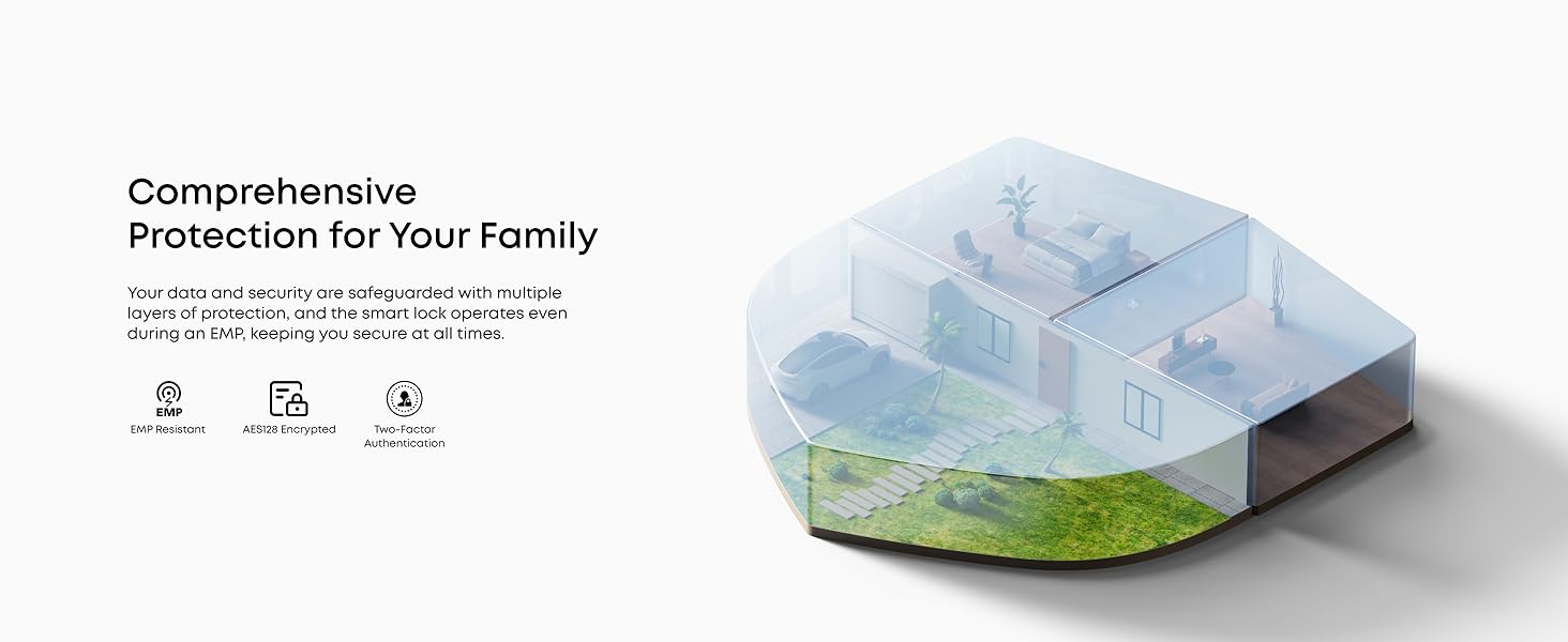 eufy smart lock with EMP resistant and two-factor authentication for home security