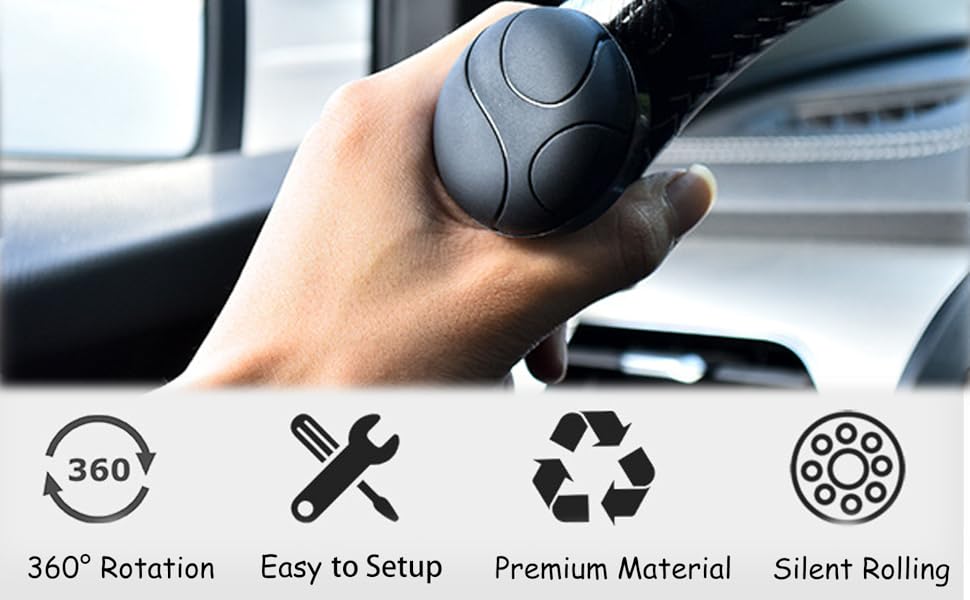 FAVORPACK Steering Wheel Spinners Steering Wheel Knob Easy