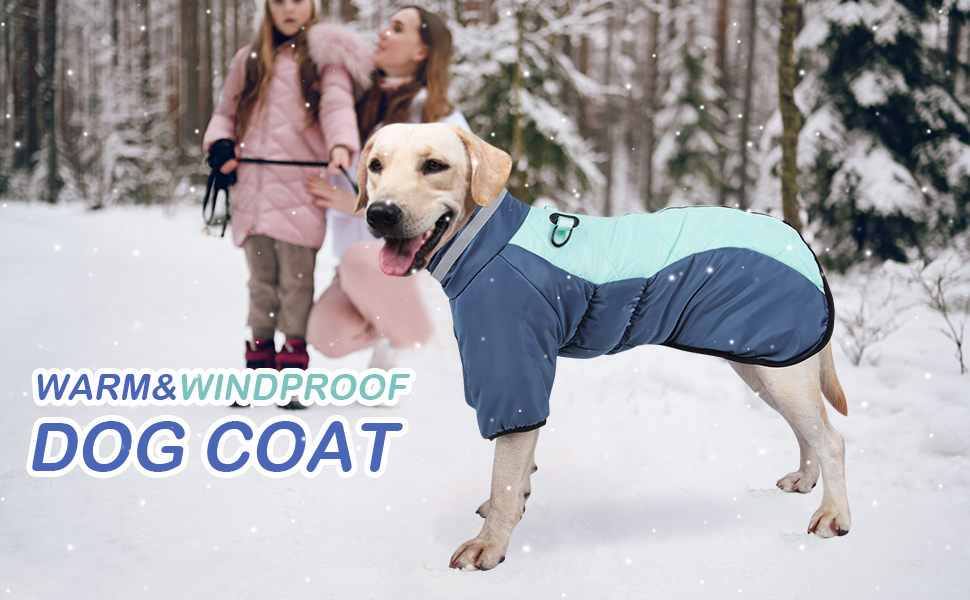 Dog Winter Coats Cozy Waterproof Windproof Winter Dog Jacket Cold