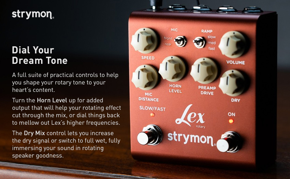 Strymon Lex ロータリーシミュレーターペダル Lex Rotary Speaker Sim Pedal - The Music Den