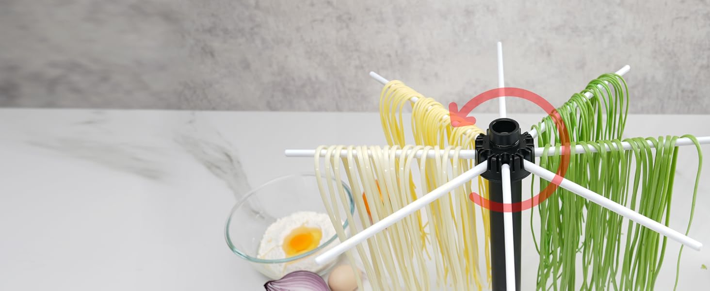 KITCHENDAO Collapsible Pasta Drying Rack, Compact for Easy Storage, Foldable Pasta Dryer Rack