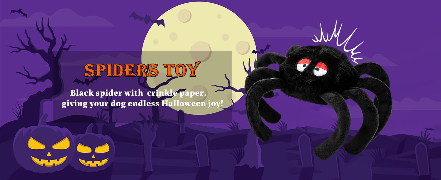 spider dog toys